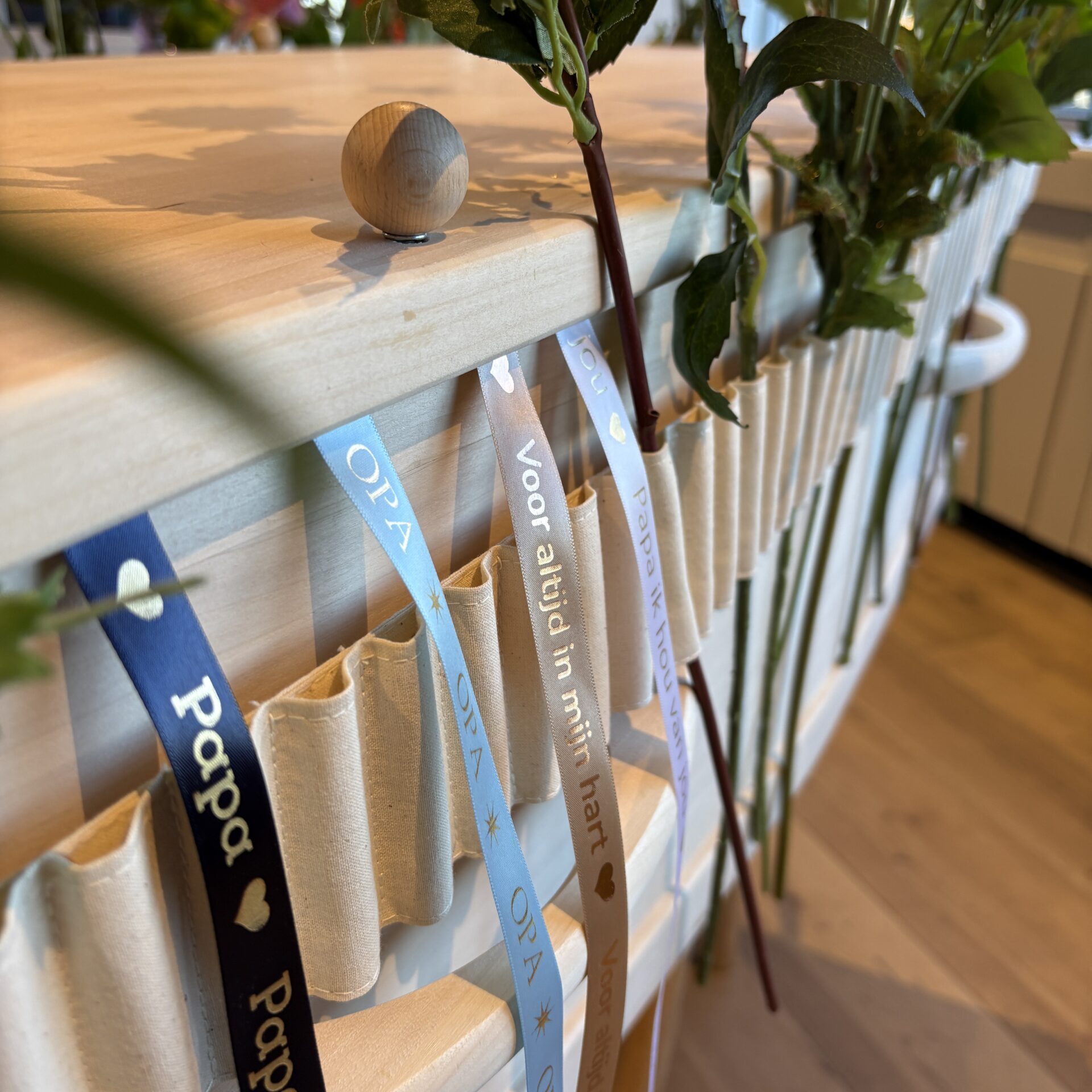 linten van het lintenritueel in satijn